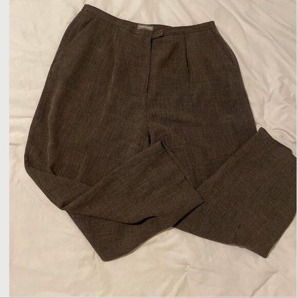 High Rise Trouser Work Business Casual Chic Minimalist Modern Hipster Boho Pants - Picture 5 of 5